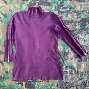 Deep plum 3/4 sleeve sweater size small